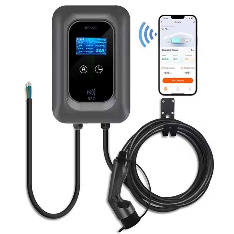 Laadpaal 7 kW Type 2 | 1 Fasig RFID App Timer IP66