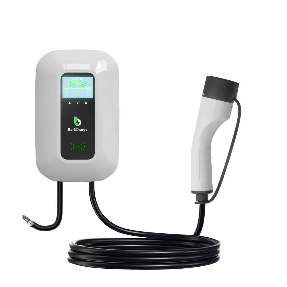 Bar2Charge MZT2 Laadpaal Wallbox 7,4kW – Elektrische Auto – Type 2 – 8meter Kabel – 1-Fase – 8A-32A instelbaar – Wit – App functie & RFID