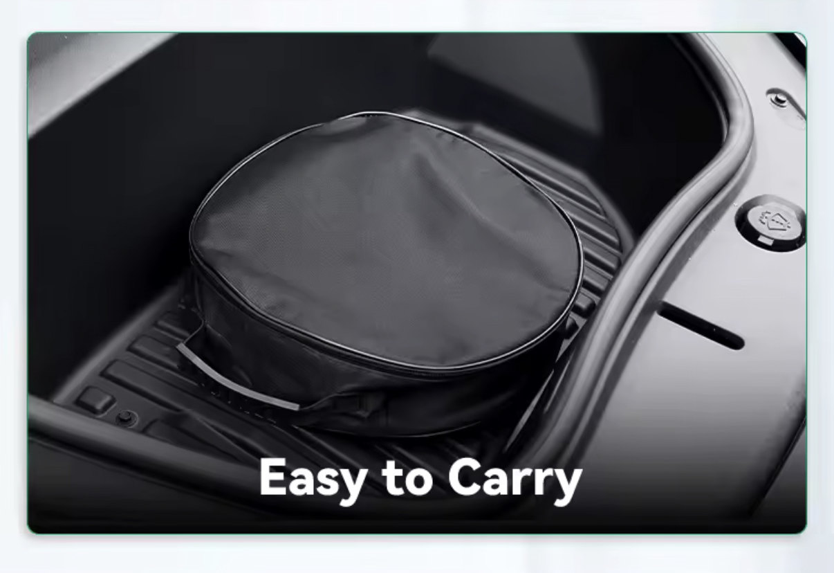 D8 Pro Mobiele Thuislader met App 3.7 kW | Type 2 | 16A | Incl. Opbergtas | 5/10/15m | IP65 | Zwart/Zilver