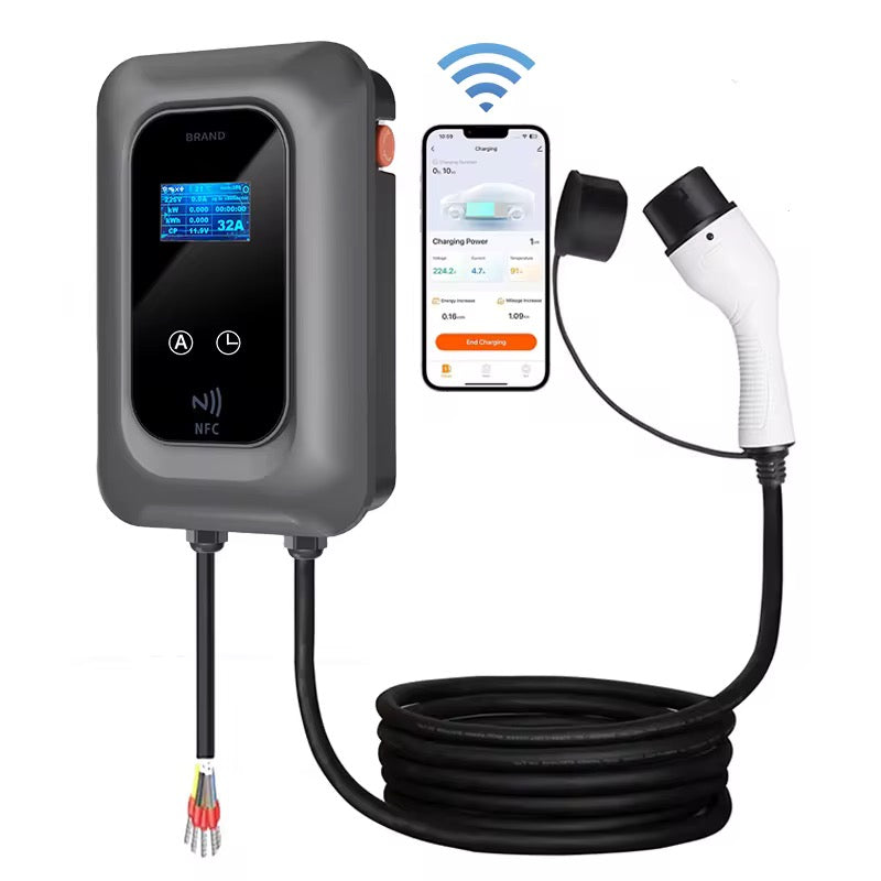 Bar2Charge Wallbox Charging Station – 11kW – 3-Phase 16A – Type 2 – App Control – IP66 – 5m Cable – For EV & Hybrid Cars