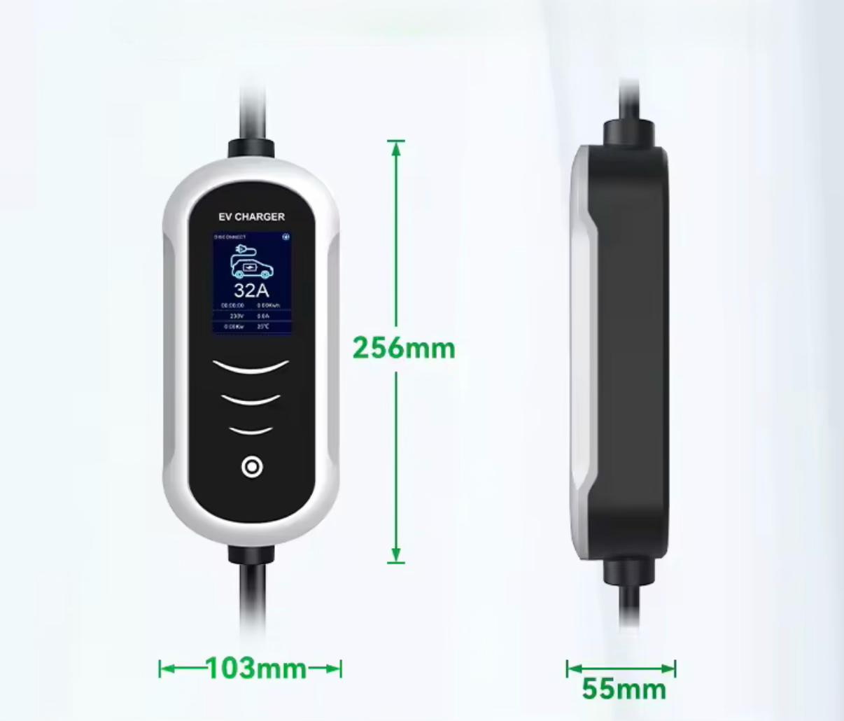 B6 11 kW Mobiele EV Lader Type 2 – 3-Fase 16A – 5 Meter Kabel