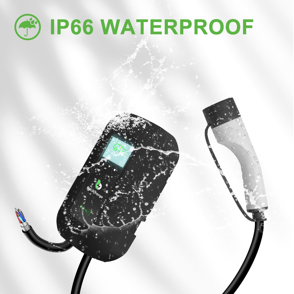 Bar2Charge MZT2 Laadpaal Wallbox 11 kW – Elektrische Auto – Type 2 – 8meter Kabel – 3-Fase – 8A-16A instelbaar – App functie & RFID