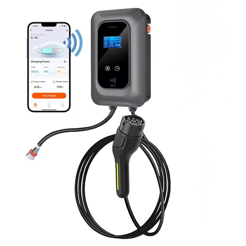 Bar2Charge Wallbox Charging Station – 11kW – 3-Phase 16A – Type 2 – App Control – IP66 – 5m Cable – For EV & Hybrid Cars