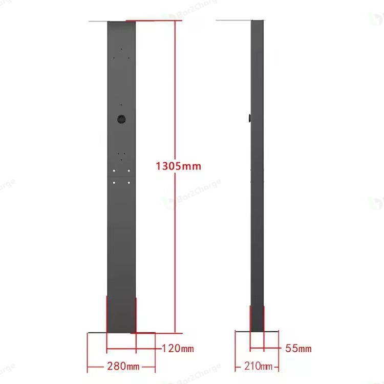 Bevestigingspaal voor Laadstation – Wallbox