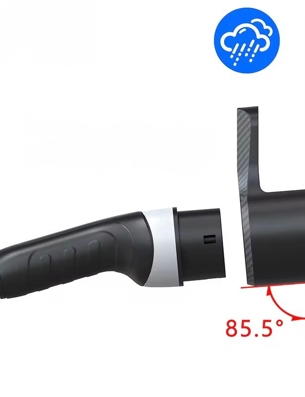 Bar2Charge-Feyree Kabelhouder Laadkabel Auto - Type 2 - Muurhouder voor Oplaadkabel EV - Carbon Zwart