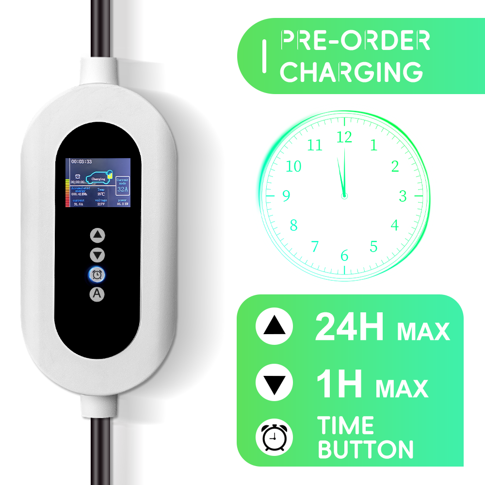 Bar2Charge D32A 7 kW Mobiele Thuislader 5 Meter Type 2 – IP66 Waterdicht – Draagbare EV Lader