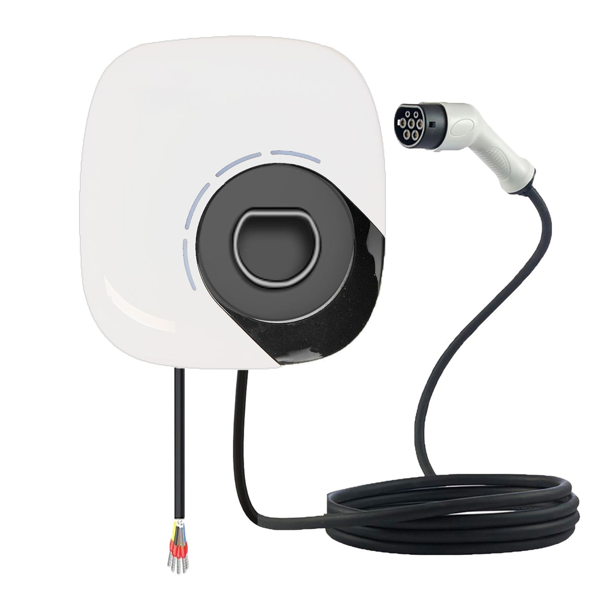 Laadpaal 22 kW Type 2, 32A, met RFID en app-functie, inclusief 5 meter vaste laadkabel