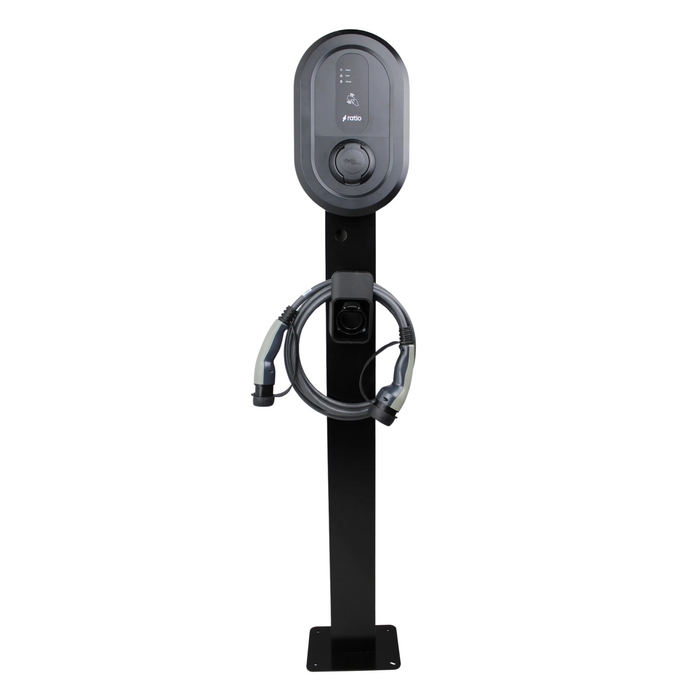 Ratio Electric Montagepaal Enkel – Voor Ratio EV Laadstation – Zwart