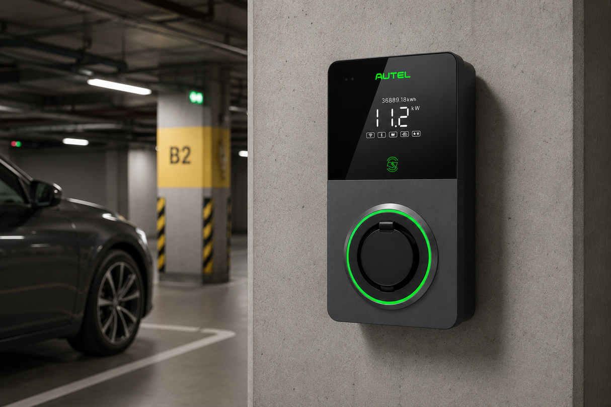 Autel MaxiCharger AC Wallbox W22-S-4G - Dark Grey met Socket, 4G en MID-certificering