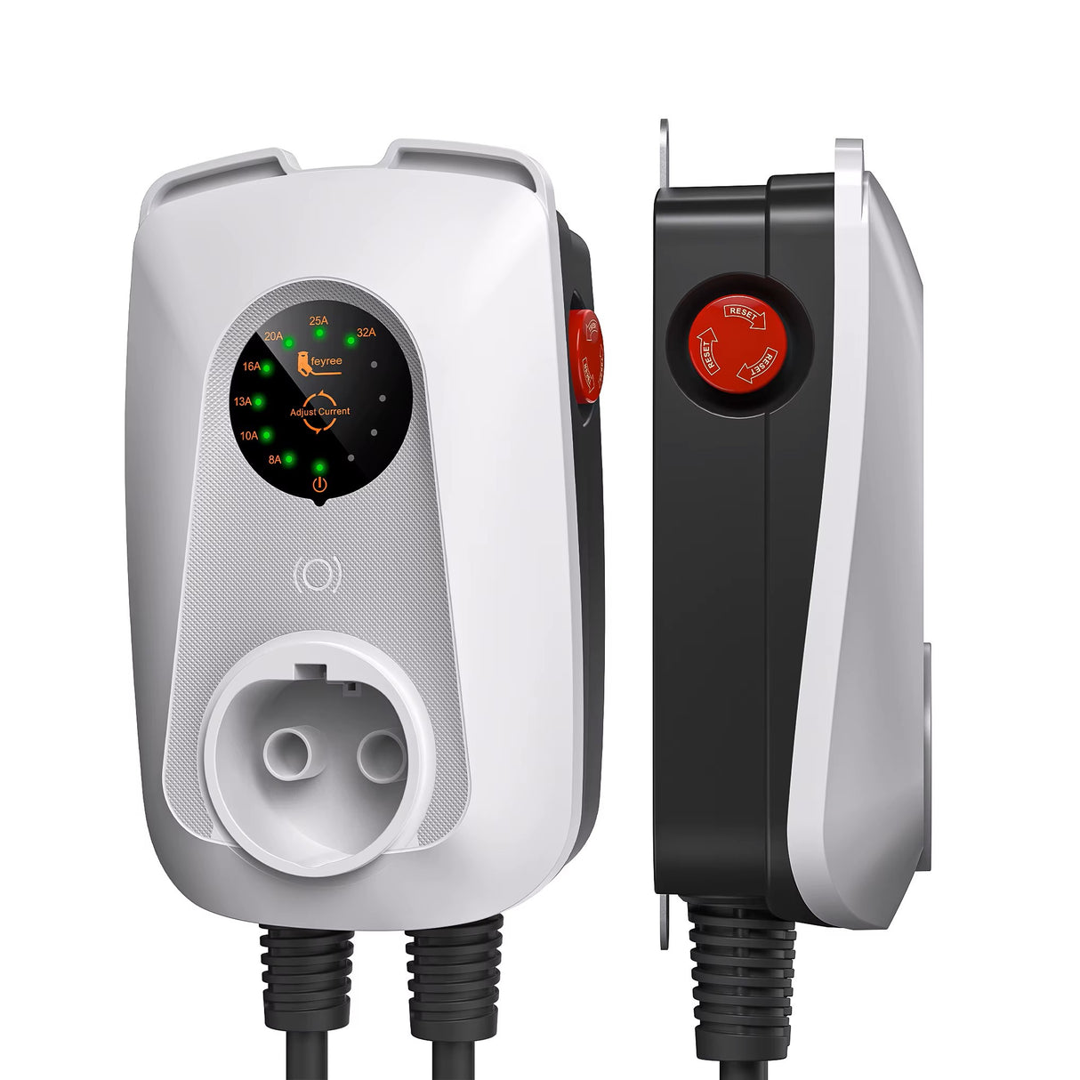 Laadpaal 7 kW – 1-fase 32A, Type 2, met 5 meter kabel | Basis Plug & Play model