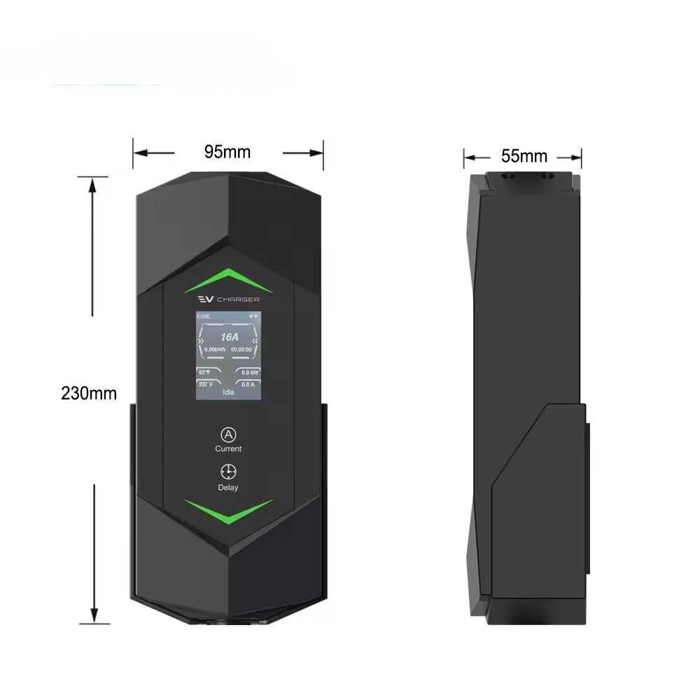 Afmetingen van de Bar2Charge B5 laadunit: 230 bij 95 bij 55 millimeter