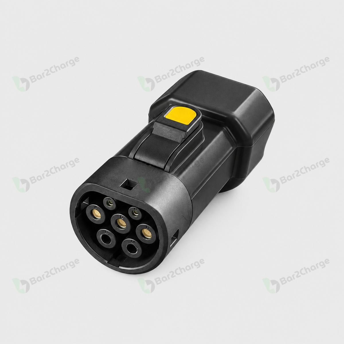 Bar2Charge Nova 16 V2L-adapter in zwart met Type 2-aansluiting en Schuko-stopcontact – productfoto 2