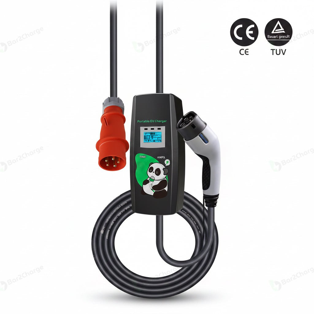 KHONS mobiele thuislader 11 kW met Type 2-stekker en 5 meter kabel