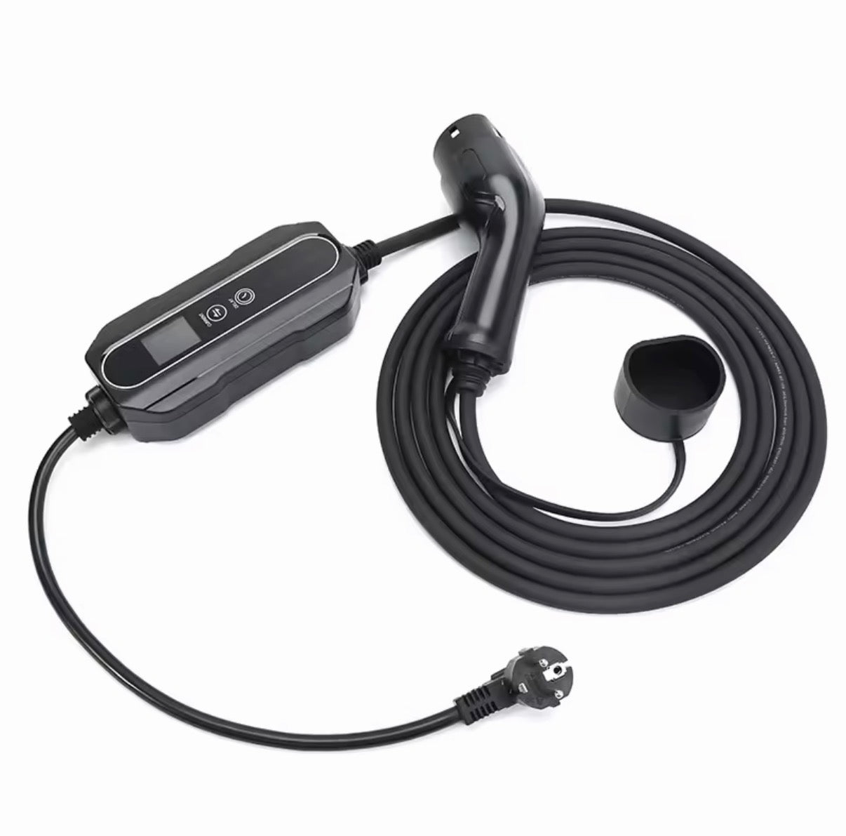 Type 2-laadstekker en laadkabel van de Bar2Charge Mode 2-thuislader