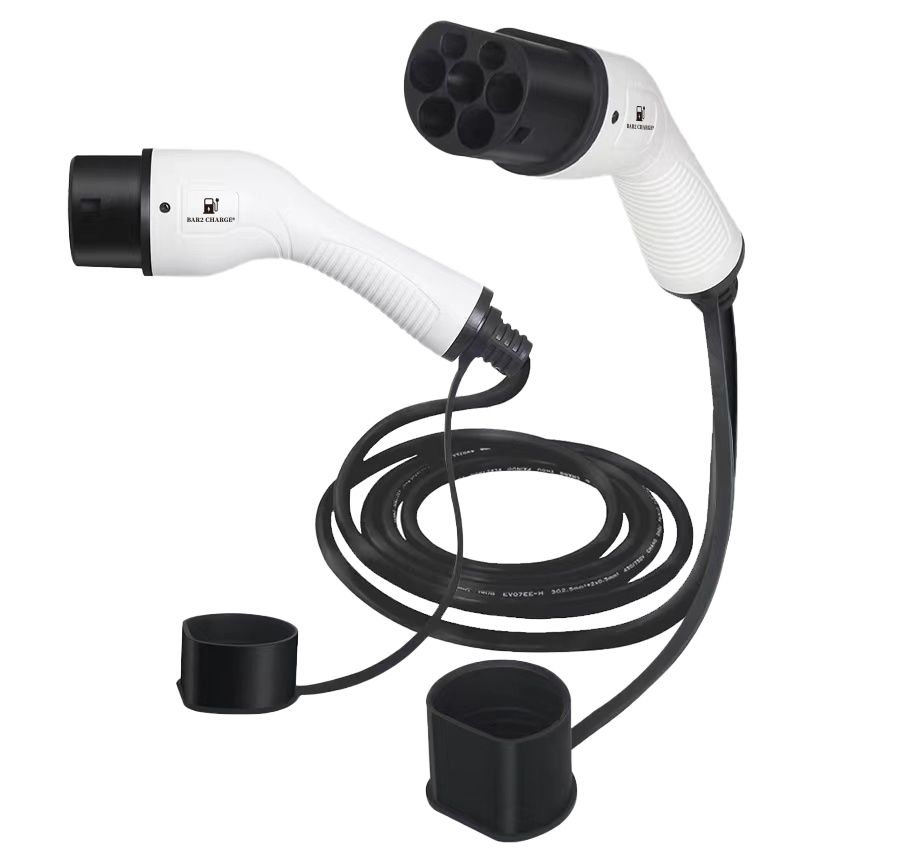 Bar2Charge 22kW Ladekabel Typ 2 – 3-phasig | 32A | 5 Meter | IEC 62196 | Mit Staubschutzhülle und TPU-Schutz