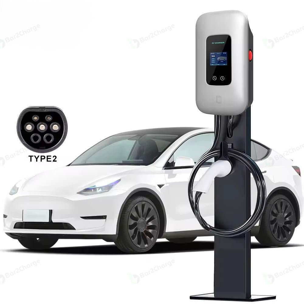 Bar2Charge L6 Pro 11 kW Laadpaal Zilver – 6 meter
