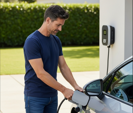 Vaste laadpaal voor elektrische auto thuis