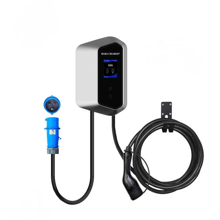 Bar2Charge Wallbox Laadpaal 7,4kW – 1-Fase Type 2 – 5m Kabel – App & RFID