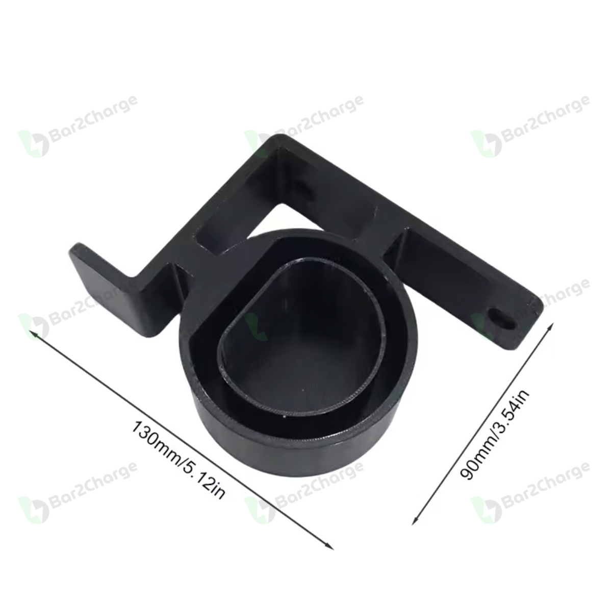 Bar2Charge Type 2 charging plug holder black