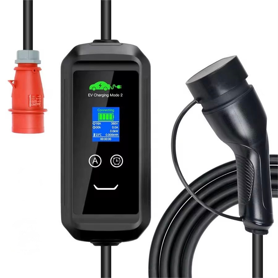 Mode 2 11 kW Mobiele EV Lader Type 2 – 3-fase 16A – 10m kabel – App bediening