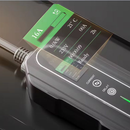 Bar2Charge Mode 2 Mobiele EV Lader 3,7kW Type 2 6 tot 16A Uitgesteld Laden IP67