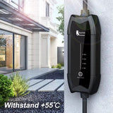 Feyree Mobiele Thuislader 3.7kW Type 2 IP65 Waterdicht 16A 1 Fase 5 Meter 8A/16A Schakelbaar