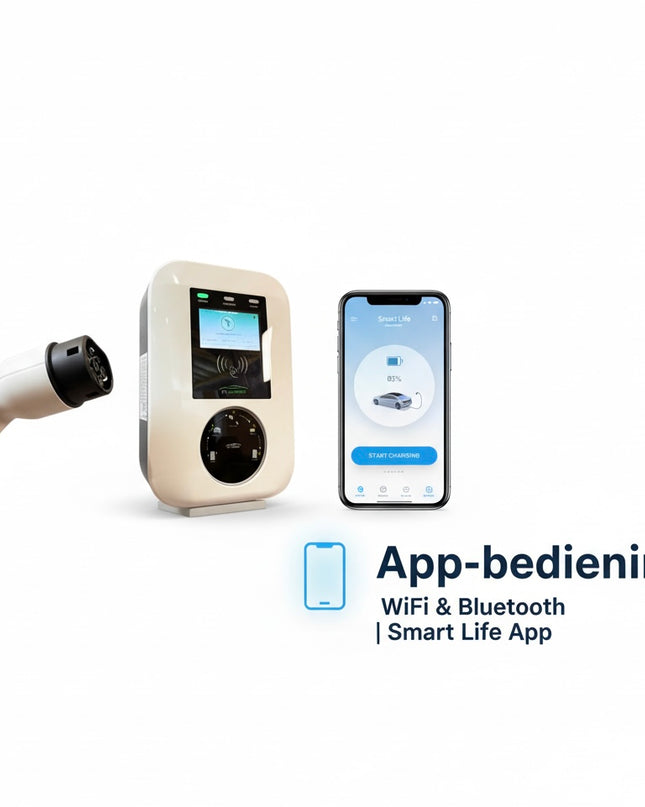 Bar2Charge Wallbox 11 kW Type 2 | 3 fase 16A | 8m laadkabel | Loadbalancing - App functie