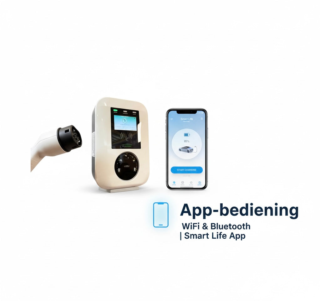 Bar2Charge Wallbox 11 kW Type 2 | 3 fase 16A | 8m laadkabel | Loadbalancing - App functie