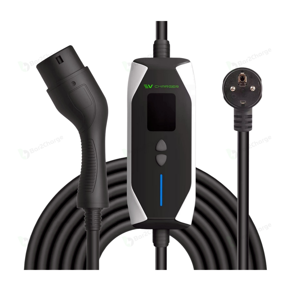 B3 Mobiele Thuislader Type 2 3.7 kW 1 Fase 6-16A Instelbaar met App IP65 5 tot 15 meter