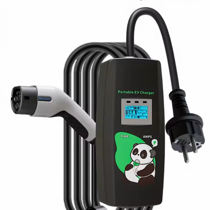 Mobiele thuislader Mode 2 | 3,7 kW | Type 2 | 3,5 of 5 meter | 16A (6–16A instelbaar) | IP54