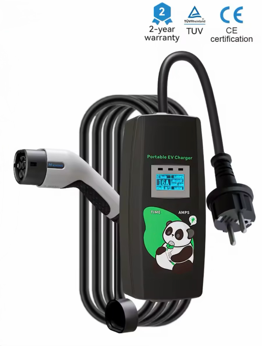 Mobiele thuislader Mode 2 | 3,7 kW | Type 2 | 5 meter | 16A (6–16A instelbaar) | IP54