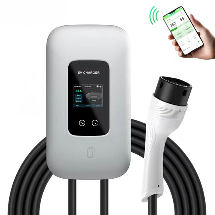 Bar2Charge 11kW Wallbox-Ladestation – 3-Phasen 16A – Typ 2 – App-Steuerung – IP65 – 5m Kabel – Für Elektro- und Hybridautos
