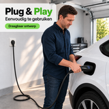 Bar2Charge Mobiles Ladegerät für zu Hause 3,7 kW Typ 2 – Digitaler Ladestecker | 5–20 Meter