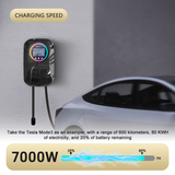 Laadpaal 7 kW (1-fase) | Type 2 | 10 meter kabel | 32A | IP66 waterdicht | App-bediening | Inclusief RFID-kaarten | Led-Lichteffect