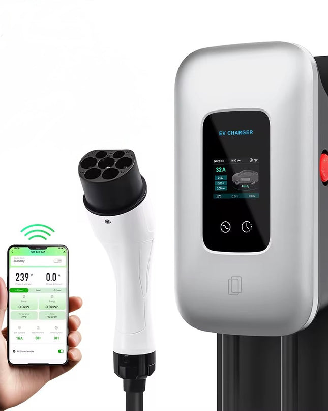 Bar2Charge 11kW Wallbox-Ladestation – 3-Phasen 16A – Typ 2 – App-Steuerung – IP65 – 5m Kabel – Für Elektro- und Hybridautos
