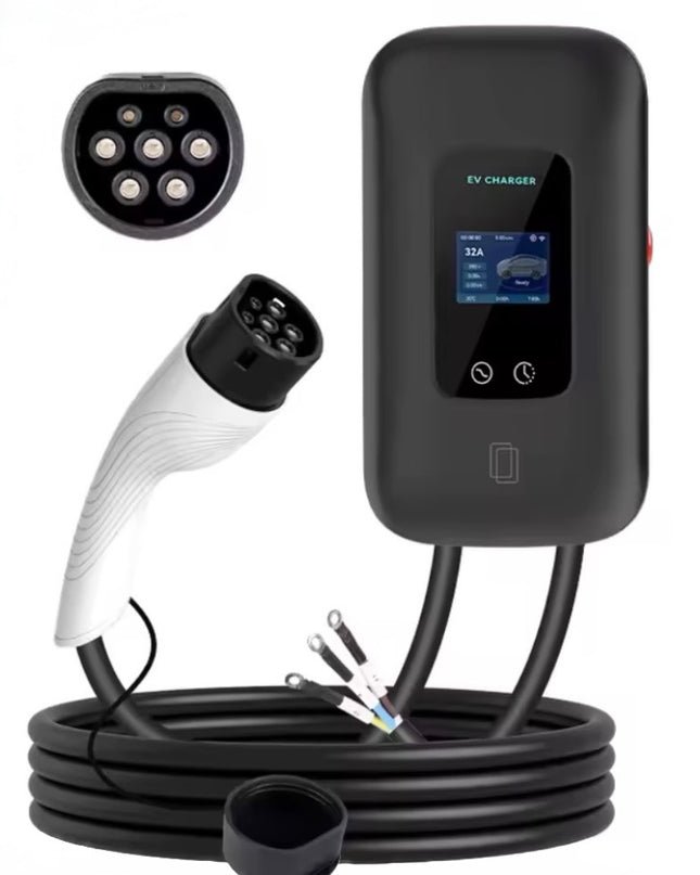 Bar2Charge Ladestation – Wallbox 3-phasig | Typ 2 | 5m Kabel | RFID &amp; APP | IP65 Wasserdicht