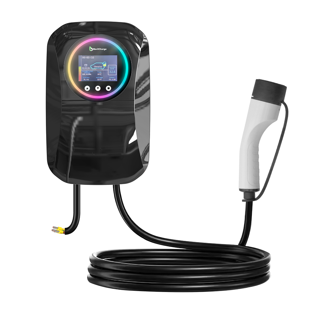 Laadpaal 7 kW (1-fase) | Type 2 | 10 meter kabel | 32A | IP66 waterdicht | App-bediening | Inclusief RFID-kaarten | Led-Lichteffect