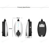 EVwallbox 7,4–22 kW Laadpaal met Socket – App & RFID