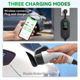 D8 Pro Mobiele Thuislader met App 3.7 kW | Type 2 | 16A | Incl. Opbergtas | 5/10/15m | IP65 | Zwart/Zilver