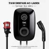 Laadpaal 11 kW – Type 2 Kabel 5 m – App, RFID & CEE-stekker