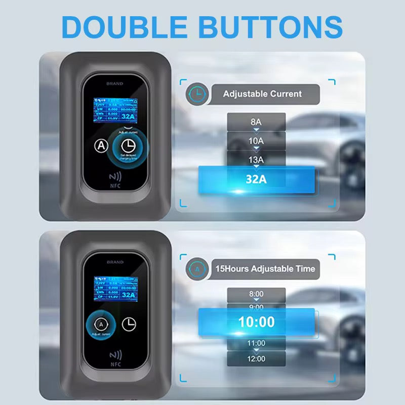 Bar2Charge YCL-W09 Laadpaal 11 kW Type 2 3-Fase RFID App Timer IP66