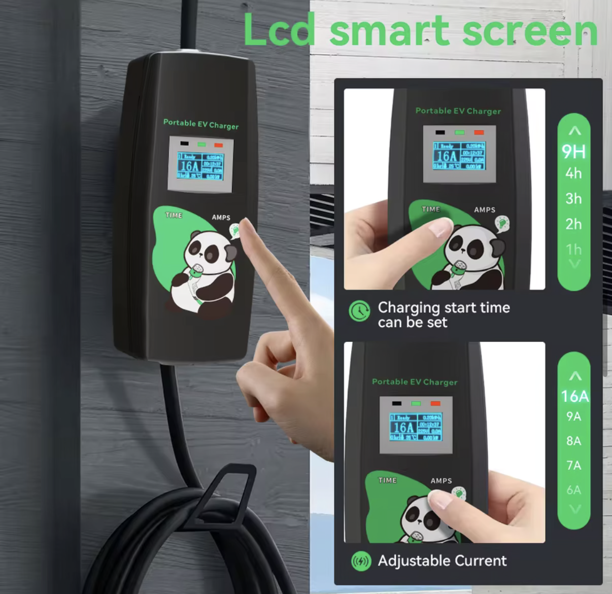 Mobiele thuislader Mode 2 | 3,7 kW | Type 2 | 5 meter | 16A (6–16A instelbaar) | IP54