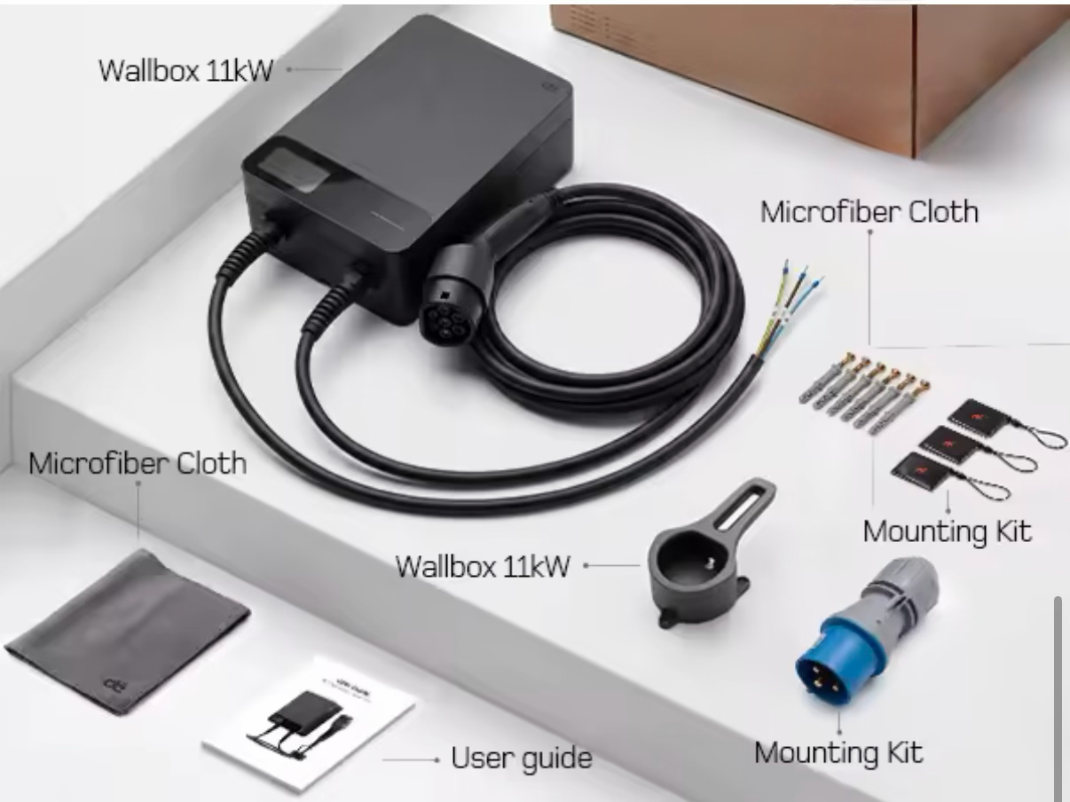 Laadpaal 7 kW | 1-Fase | Type 2 Kabel | App | RFID | LCD | CEE 32A
