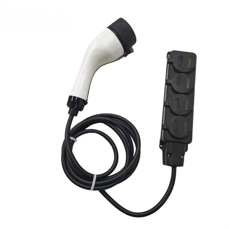 V2L Adapter Type 2 – 5 meter - 4x EU Stopcontact – Vehicle to Load