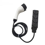 V2L Adapter Type 2 – 5 meter - 4x EU Stopcontact – Vehicle to Load
