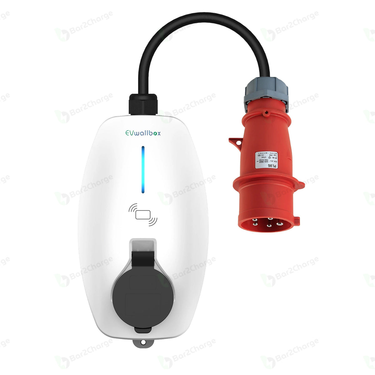 EVwallbox 7,4–22 kW Laadpaal met Socket – App & RFID