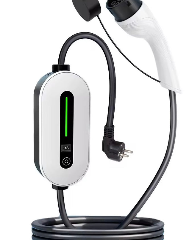 Bar2Charge Mobiles Heimladegerät 3,7 kW | IP66 wasserdicht | 16 A 1-phasig | 5 m Kabel | Typ 2 Wandladegerät | Umschaltbar 8-16 A | Inklusive Tasche