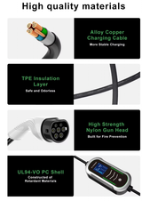 B6 11 kW Mobiele EV Lader Type 2 – 3-Fase 16A – 5 Meter Kabel