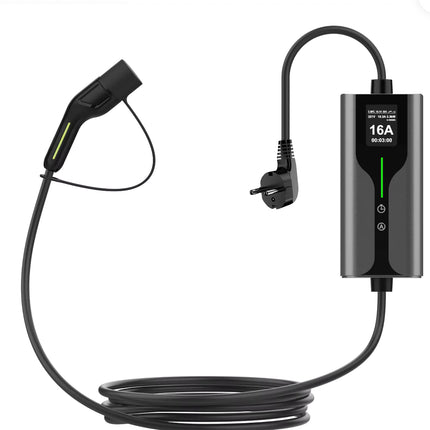 Bar2Charge V2 3,7kW Mobiele EV Lader Type 2 6–16A IP67 Timerfunctie