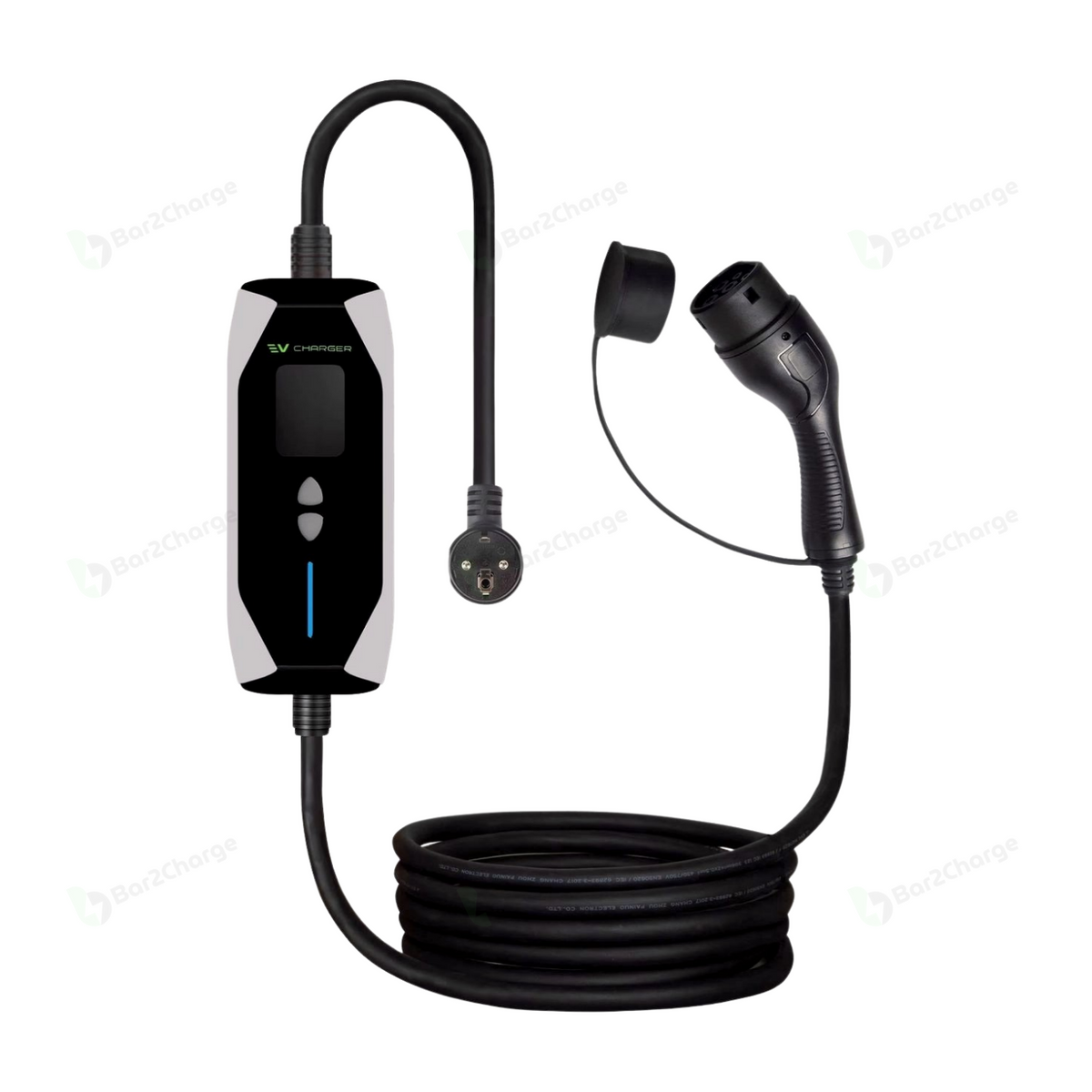 B3 Mobiele Thuislader Type 2 3.7 kW 1 Fase 6-16A Instelbaar met App IP65 5 tot 15 meter